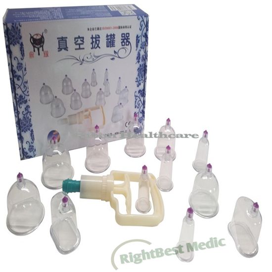 Transparent vacuum medical massage cupping