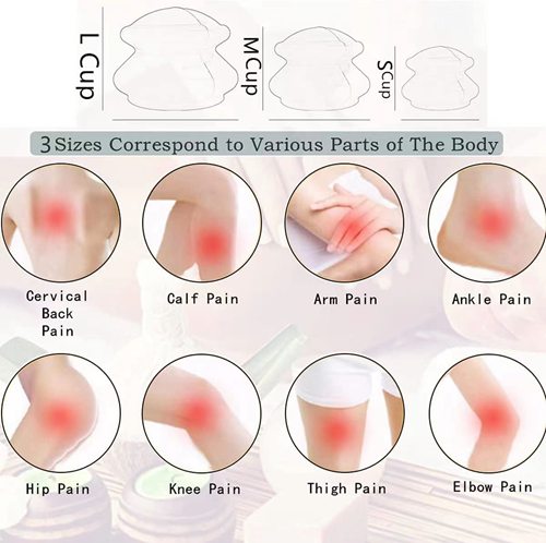 6 Cups Strong suction Silicone cupping set